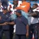 New England Patriots players give head coach Jerod Mayo a Gatorade shower following their Week 1 victory over the Cincinnati Bengals.